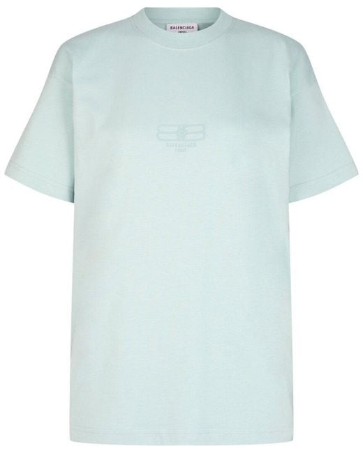 Balenciaga Blue Bb Paris Icon T-Shirt