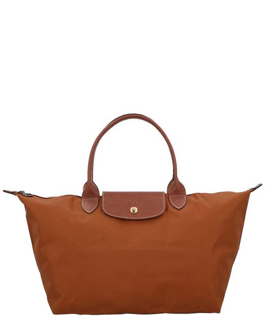 Longchamp Brown Le Pliage Original Large Handbag