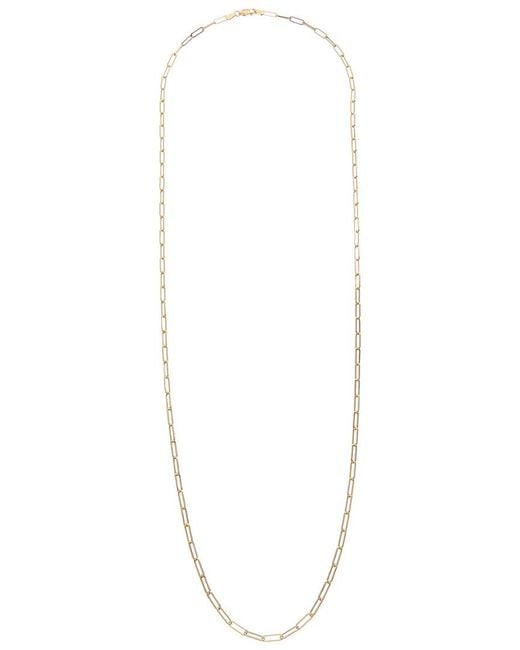 Italian Gold Natural 14K Polished Paperclip 30In Chain Necklace