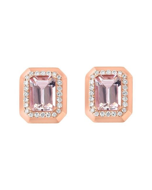 Effy Fine Jewelry Pink 14K 2.22 Ct. Tw. Diamond & Amethyst Earrings