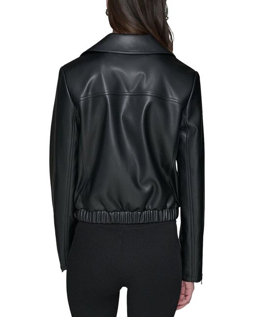 Karl Lagerfeld Black Moto Jacket