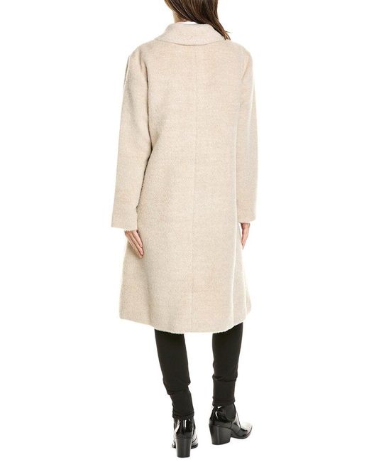 Eileen Fisher Natural Alpaca & Wool-blend Coat