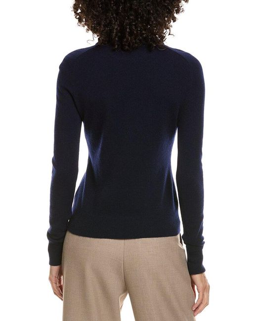 InCashmere Blue Collared Cashmere Sweater