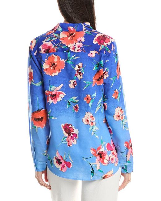 Tahari Blue Shirt