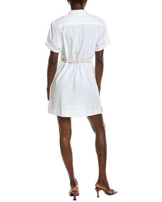 Lilla P White Half Placket Shirtdress