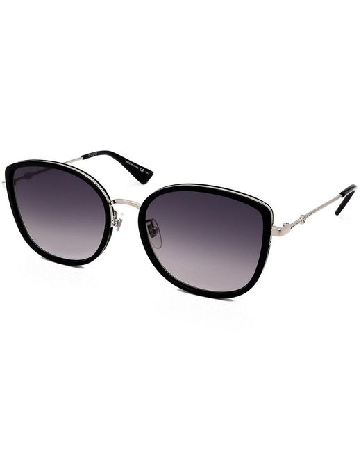 Gucci GG0606SK Asian Fit 002 Women's Sunglasses Black