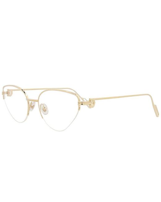 Cartier White Ct0157O 54Mm Optical Frames