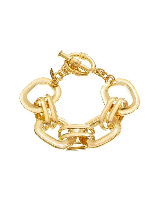 Kenneth Jay Lane Metallic Solo Toggle Bracelet