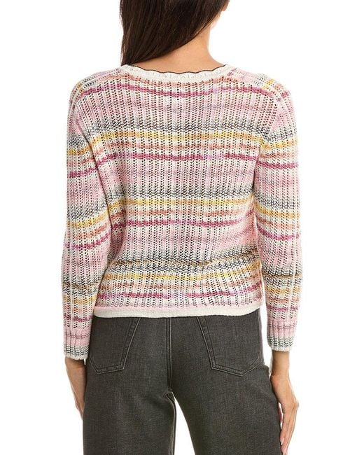 NIC+ZOE Red Petite Mélange Mix Sweater