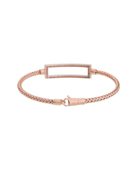 Meshmerise White 18K Over 0.20 Ct. Tw. Diamond Mesh Bangle Bracelet