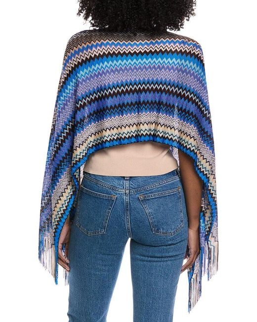 Missoni Blue Poncho