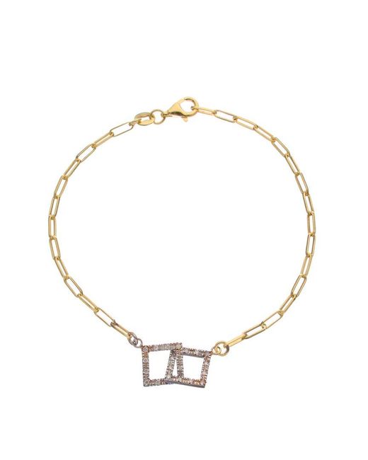 Meshmerise Metallic 18K Over 0.18 Ct. Tw. Diamond Bracelet