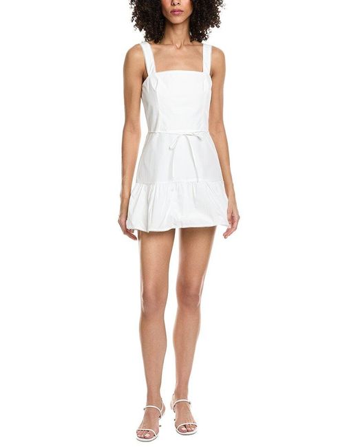 Amanda Uprichard White Danner Skort Romper