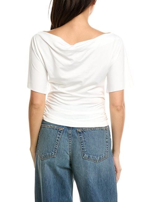 Estellina White Solid Top