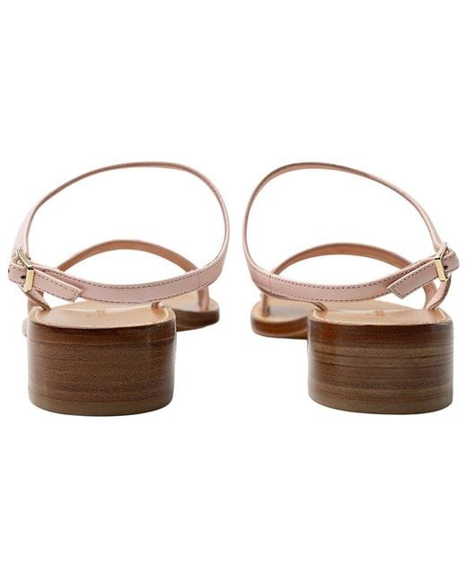 Ferragamo Brown Logo Leather Sandal