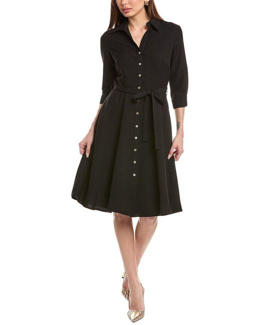 Sharagano Black Midi Dress
