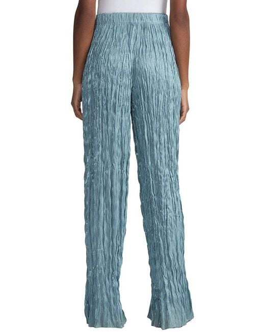 Lafayette 148 New York Blue Plisse Parkside Pant