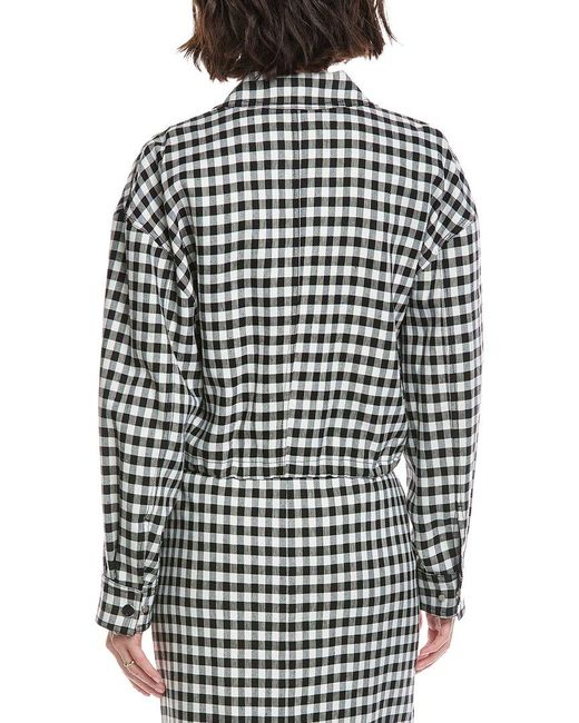 A.L.C. Black Kayden Linen-Blend Jacket