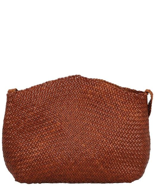 Dragon Diffusion Brown Santa Marta Leather Crossbody