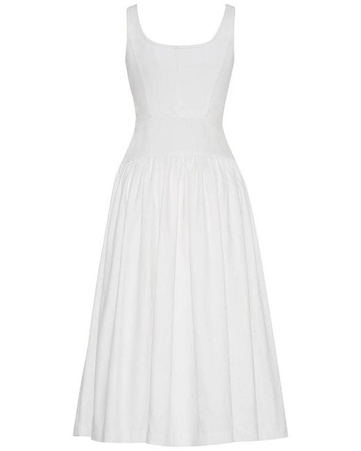 Adam Lippes White Cassie Dress
