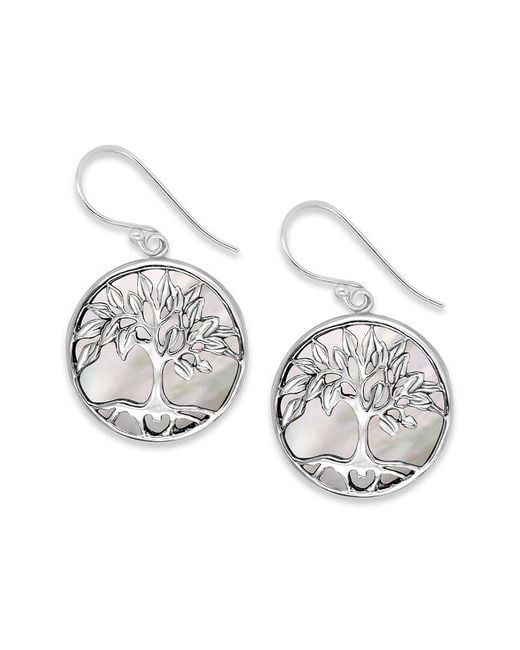 Samuel B. Metallic Mother-Of-Pearl Earrings