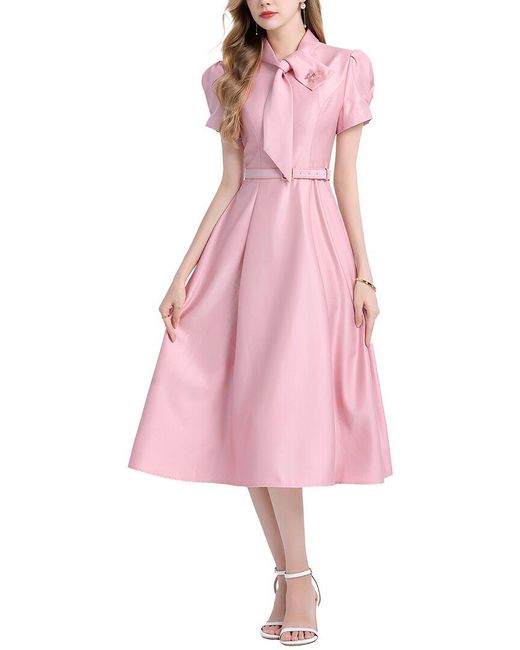 DZA Pink Midi Dress
