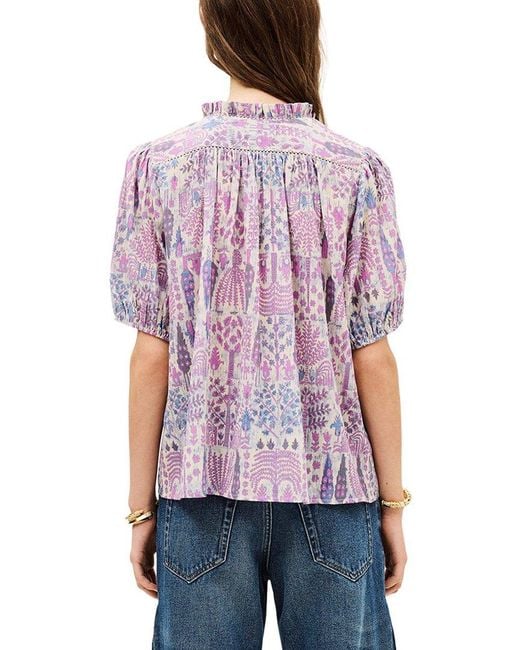 Ba&sh Red Pueblo Blouse
