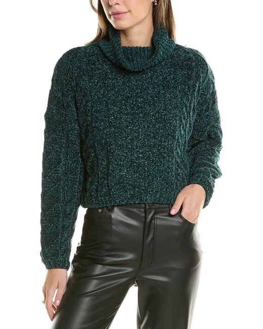 Chenille sweater green 2025