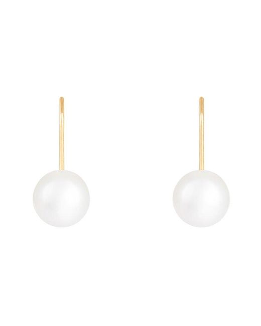 Splendid White 14K 6-6.5Mm Pearl Earrings