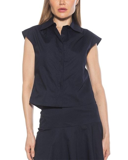 Alexia Admor Blue Juniper Shirt