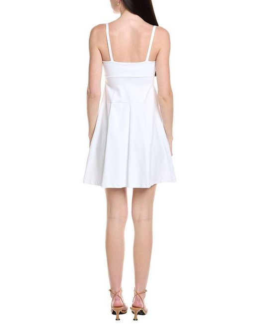 Susana Monaco White Sweetheart Flare Mini Dress