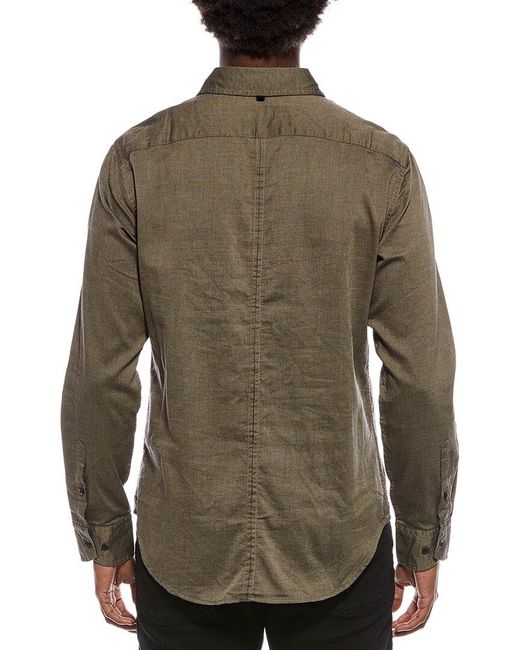 Rag & Bone Green Tomlin Dobby Shirt for men