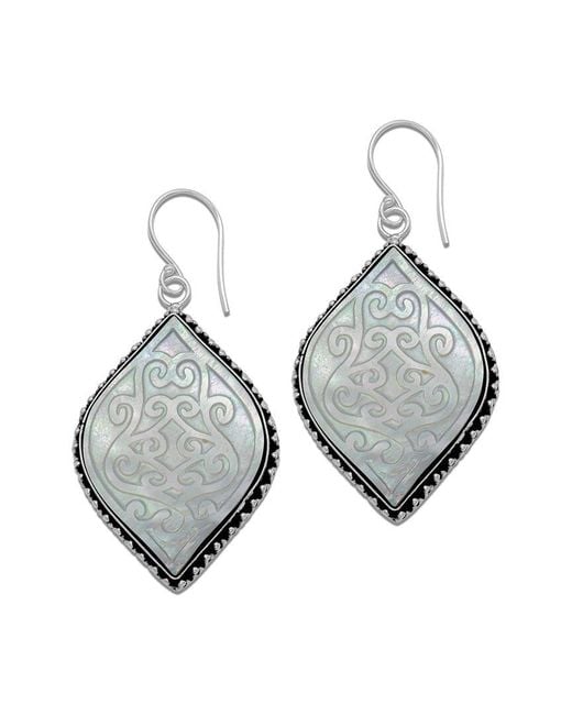 Samuel B. Metallic Pearl Earrings