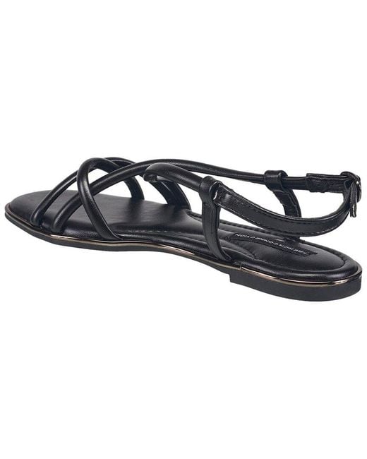 French Connection Blue Tubes Leather Sandal