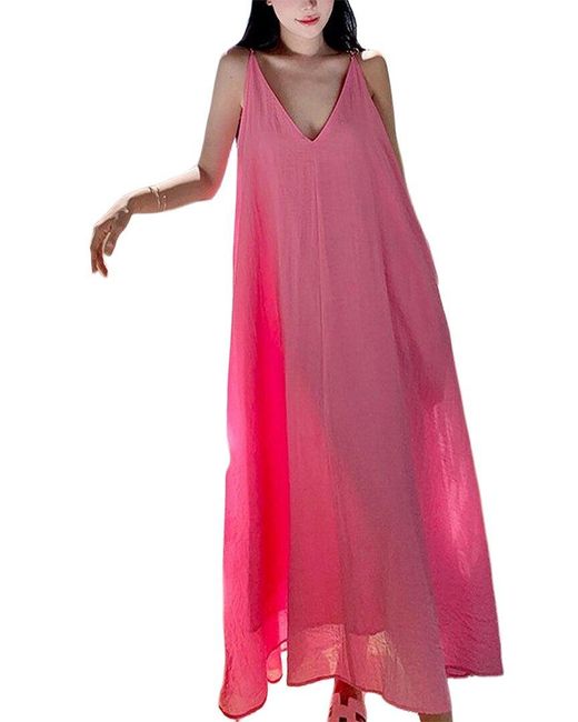 LEON GORI Pink Midi Dress