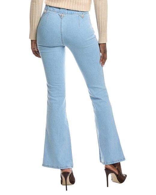 10 Crosby Derek Lam Blue Robertson Sailor Button Flare Trouser