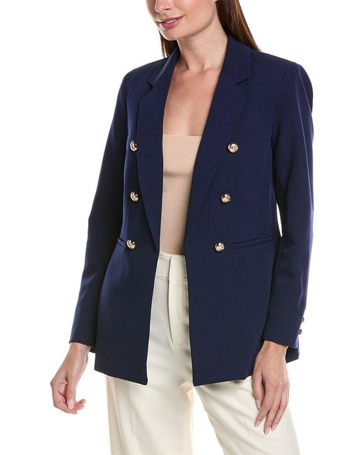 Anne Klein Blue Double Breasted Jacket