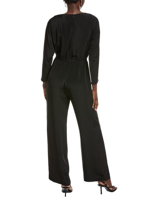 J.McLaughlin Black Bacall Silk Jumpsuit