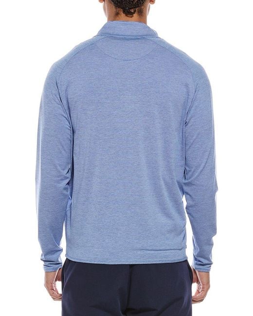 Peter Millar Blue 1/4-Zip Pullover for men
