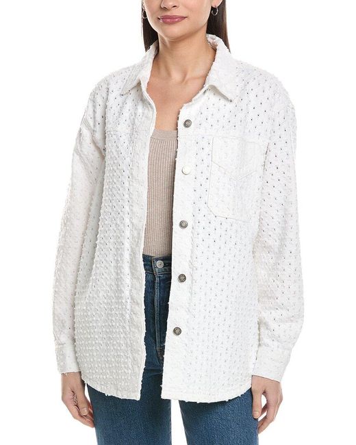 Hudson White Tattered Jacket
