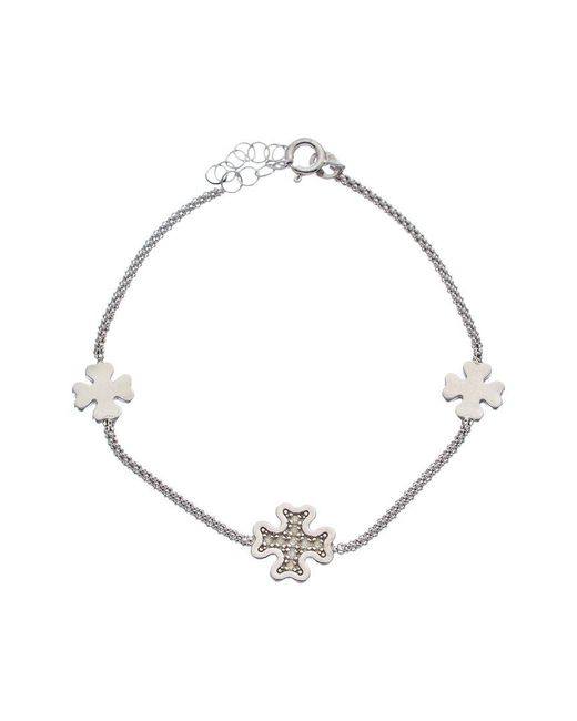 Meshmerise Metallic 18K Over 0.12 Ct. Tw. Diamond Bracelet