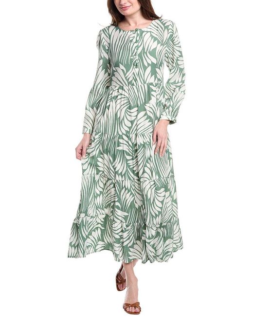 ANNA KAY Green Jeorje Shirtdress