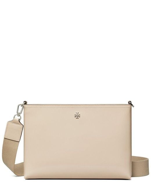 Tory Burch Natural Blake Leather Swingpack