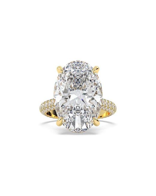 Lab Grown Diamonds White 14K 10.00 Ct. Tw. Lab-Grown Diamond Ring