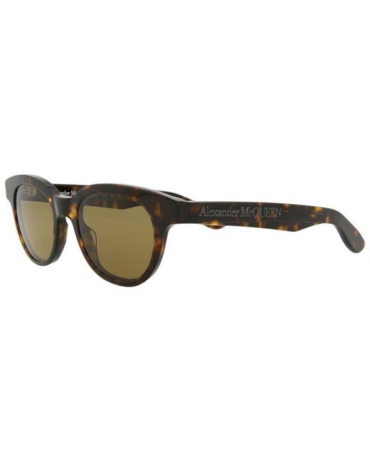 Alexander McQueen Brown Unisex Am0383s 145mm Sunglasses for men