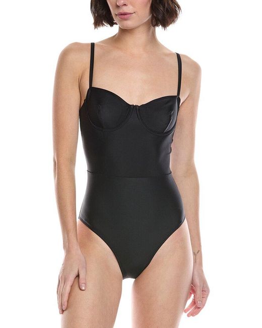 summersalt Black The Shoreline Underwire One-Piece