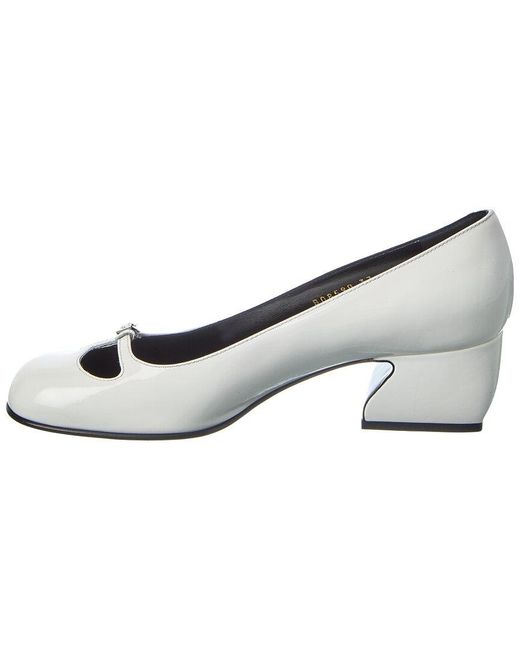 Sergio Rossi White Patent Pump