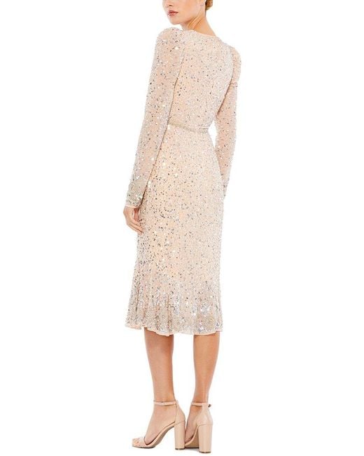 Mac Duggal Natural Drop Waist Dress