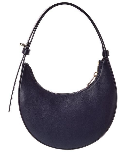 Furla Blue Delizia Leather Shoulder Bag