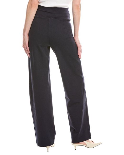 Tahari Black High Waisted Pull-On Wide Leg Pant